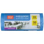 Мешки для мусора  30л OfficeClean ПНД, 50*60см, 10мкм, 30шт., прочные, синие, в рулоне