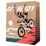 Пакет подарочный 18*23*10см MESHU "Get ready", крафт Пакет подарочный 18*23*10см MESHU "Get ready", крафт