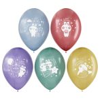 Воздушные шары, 25шт., М12/30см, MESHU "Happy day", пастель, ассорти