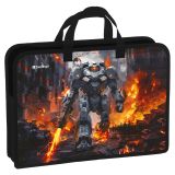 Папка с ручками 1 отделение, А4 Berlingo "Battle For The Future", 340*245*75мм, пластик, на молнии