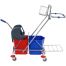 Тележка уборочная OfficeClean Professional 2 секции, 15л, отжим, корзина, держ. д/мусор. мешка