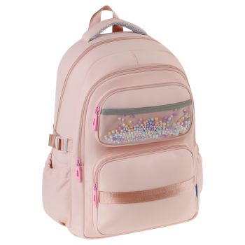 Рюкзак Först Schoolgirl, 40*30*14см, 2 отделения, 4 кармана, мягкая спинка, розовый