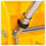 Тележка уборочная-ведро OfficeClean Professional, 2 секции, 20л, прямоугол., механич. отжим, желтая