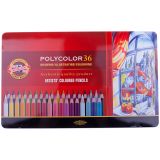 Карандаши цветные художественные Koh-I-Noor "Polycolor", 36цв., заточен., метал. пенал (ПОД ЗАКАЗ) Карандаши цветные художественные Koh-I-Noor "Polycolor", 36цв., заточен., метал. пенал (ПОД ЗАКАЗ)