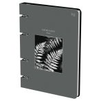 Тетрадь на кольцах А5, 120л., BG "Минимализм растений", картон, матовая ламинация, тиснение фольгой