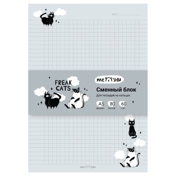 Сменный блок 80л., А5 клетка MESHU 