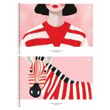 Альбом для рисования 48л., А4, на гребне BG "В красную полоску"