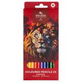 Карандаши цветные Koh-I-Noor "RED LION", 24цв, картон.упак. с подвесом Карандаши цветные Koh-I-Noor "RED LION", 24цв, картон.упак. с подвесом