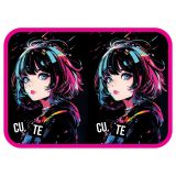 Пенал 1 отделение, 200*130 ArtSpace "Anime Girl", доп. секция, ткань