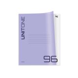 Тетрадь 96л., А5, клетка BG "Однотонный. Неон", пластиковая обложка, сиреневый