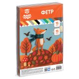 Фетр Мульти-Пульти, А4, 15л., 15цв., 2мм, мягкий