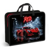 Папка с ручками 1 отделение, А4 Berlingo "Red Monster", 340*245*100мм, пластик, на молнии