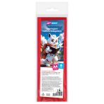 Закладки самоклеящиеся для книг формата А4 (ляссе с клеевым краем), ПВХ, 6 штук, ArtSpace, карминово-красный