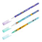 Ручка гелевая стираемая MESHU "Alien cats" синяя, 0,5мм, корпус ассорти