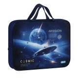 Папка текстильная с ручками 1 отделение, А4 Först "Cosmic", 350*265*80мм, текстиль, на молнии