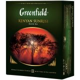 Чай Greenfield "Kenyan Sunrise", черный, 100 фольг. пакетиков по 2г Чай Greenfield "Kenyan Sunrise", черный, 100 фольг. пакетиков по 2г