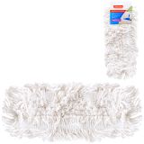 Насадка МОП для швабры OfficeClean Professioanl карманы\уши, 42*12см, хлопок (ворс 4-5,5см), белая