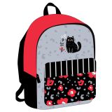 Рюкзак ArtSpace Street "Black Cat with Flowers", 40*29*18см, 1 отделение, 1 карман