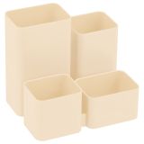 Настольная подставка СТАММ "Юниор", пластиковая, бежевая