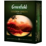 Чай Greenfield "Golden Ceylon", черный, 100 фольг. пакетиков по 2г Чай Greenfield "Golden Ceylon", черный, 100 фольг. пакетиков по 2г