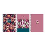 Тетрадь 96л., А4, клетка, на гребне BG "История цветов", глянцевая ламинация