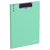 Папка-планшет с зажимом Berlingo "Haze" А4, пластик (полифом), 1800мкм, мятная
