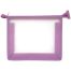 Папка для тетрадей 1 отделение А5 Först, прозрачная/сиреневая, пластик, на молнии