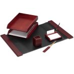 Набор настольный Delucci 5 предметов, красное дерево