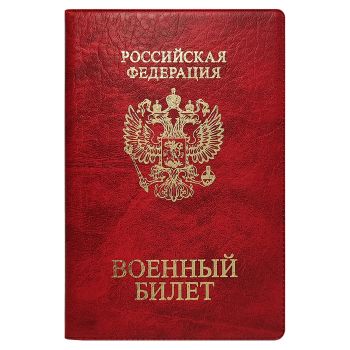 Обложка для военного билета ДПС, ПВХ, тиснение 