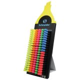 Текстовыделитель Schneider "Job" ассорти, 1-5мм, дисплей с наполнением