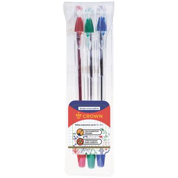 Набор шариковых ручек Crown 