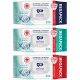 Салфетки влажные Aura "Family", 200шт., для всей семьи, клапан