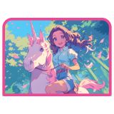 Папка с ручками А4 ArtSpace "On a Unicorn", пластик, на молнии, 45мм