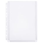 Папка-вкладыш с перфорацией СТАММ А4, ПВХ, 180мкм, глянцевая, расширяющаяся до 250л.