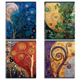 Тетрадь 48л., А5, клетка на гребне Greenwich Line "Ветка", матовая ламинация, тиснение фольгой, 70г/м2