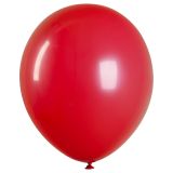Воздушные шары,  50шт., М12/30см, MESHU, пастель, красный