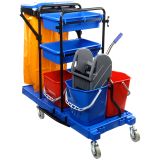 Тележка уборочная OfficeClean Professional ведра 2*20л, 2*11л, отжим, держ. д/мешка, мешок, 2поддона_1 Тележка уборочная OfficeClean Professional ведра 2*20л, 2*11л, отжим, держ. д/мешка, мешок, 2поддона_1