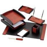 Набор настольный Delucci 7 предметов, розовое дерево