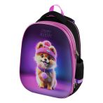 Ранец Först School Base "Cute Pomeranian" 39*30*18см, 2 отделения, 2 кармана, анатомическая спинка