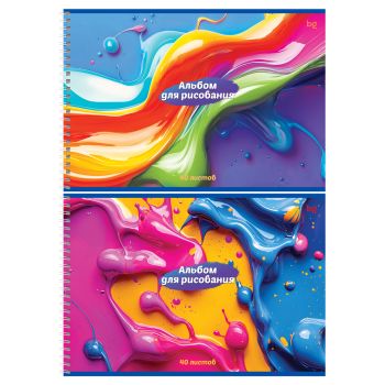 Альбом для рисования 40л., А4, на гребне BG 
