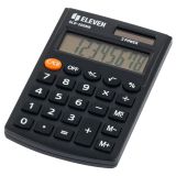 Калькулятор карманный Eleven SLD-200NR, 8 разрядов, двойное питание, 62*98*10мм, черный Калькулятор карманный Eleven SLD-200NR, 8 разрядов, двойное питание, 62*98*10мм, черный