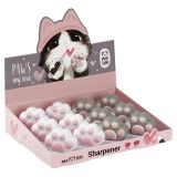 Точилка пластиковая MESHU "Little Paw", 1 отверстие, дисплей бокс, ассорти Точилка пластиковая MESHU "Little Paw", 1 отверстие, дисплей бокс, ассорти