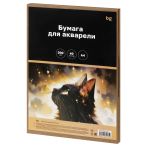 Бумага для акварели 40л. А4, BG "Акварельный кот", среднее зерно, 200 г/м2, в КОРОБЕ Бумага для акварели 40л. А4, BG "Акварельный кот", среднее зерно, 200 г/м2, в КОРОБЕ