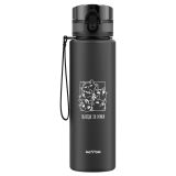 Бутылка для воды MESHU "Выходи за рамки" 600мл, пластик, черная