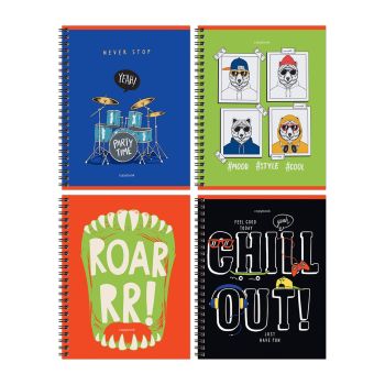 Тетрадь 48л., А5, линия на гребне BG 