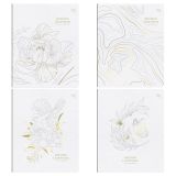 Тетрадь 48л., А5, клетка BG "Утонченность", матовая ламинация, фольга