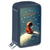 Пенал 3 отделения, 190*110 ArtSpace "On the moon", ткань