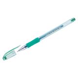 Ручка гелевая Crown "Hi-Jell Needle Grip" зеленая, 0,7мм, грип, игольчатый стержень, штрих-код Ручка гелевая Crown "Hi-Jell Needle Grip" зеленая, 0,7мм, грип, игольчатый стержень, штрих-код