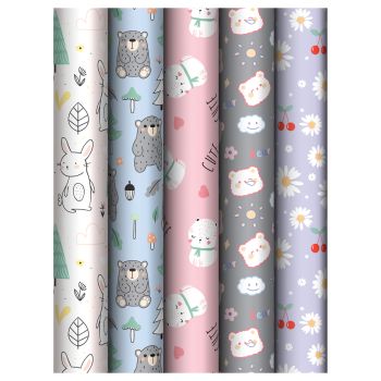 Упаковочная бумага глянц. 70*100см, MESHU 