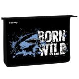 Папка для тетрадей 1 отделение, А4 Berlingo "Born to be WILD", 340*245*40 мм, пластик, на молнии